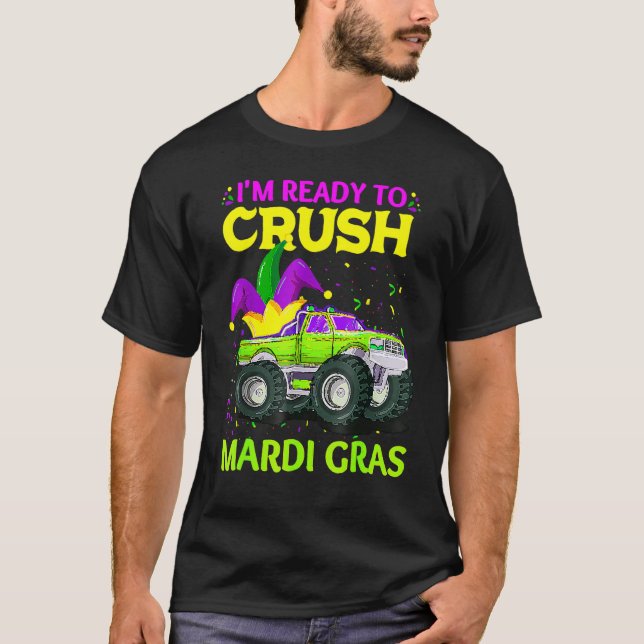 Camiseta Jester Monster Truck Estoy listo para aplastar el  (Anverso)