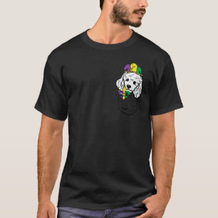 Camiseta Jester Poodle Mardi Gras Pocket Dog Lover Hombres