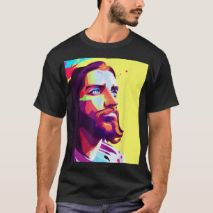 Camiseta Jesucristo arte pop Jesucristo enfrenta al cristia