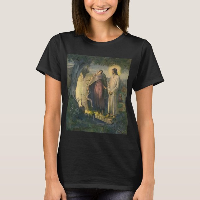 Camiseta Jesucristo ascendido por la tumba de ML Greer (Anverso)