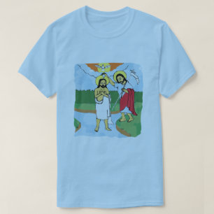 Camiseta Jesucristo Bautismo Timket etíope / ጥ ም ቀ ት ሸ ር ቲ