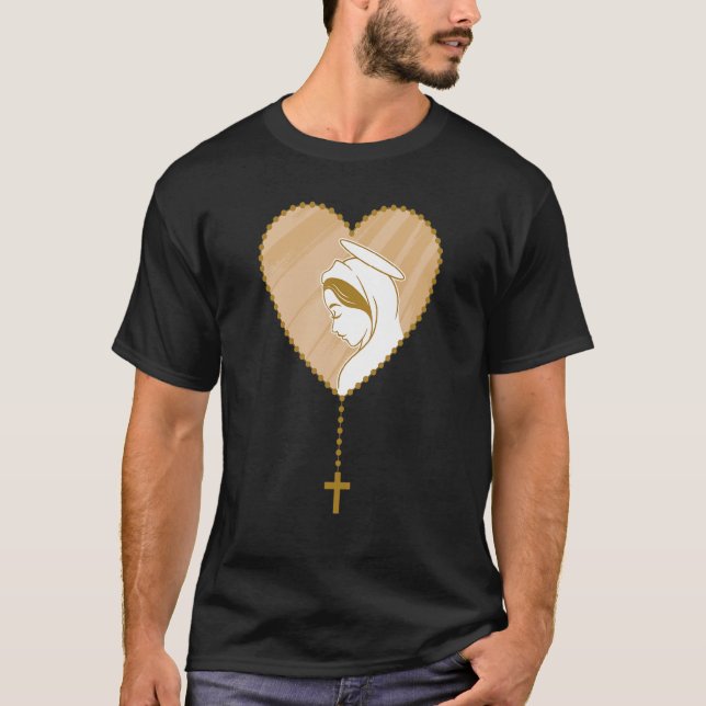Camiseta Jesucristo Biblia Santa María Cruz Cristiana (Anverso)