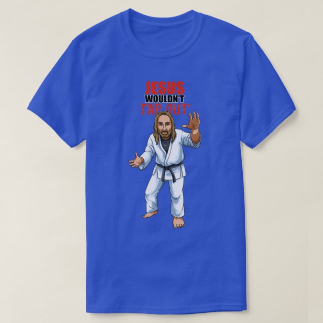 Camiseta Jesucristo BJJ JiuJitsu Grappling y el regalo de l (Diseño del anverso)
