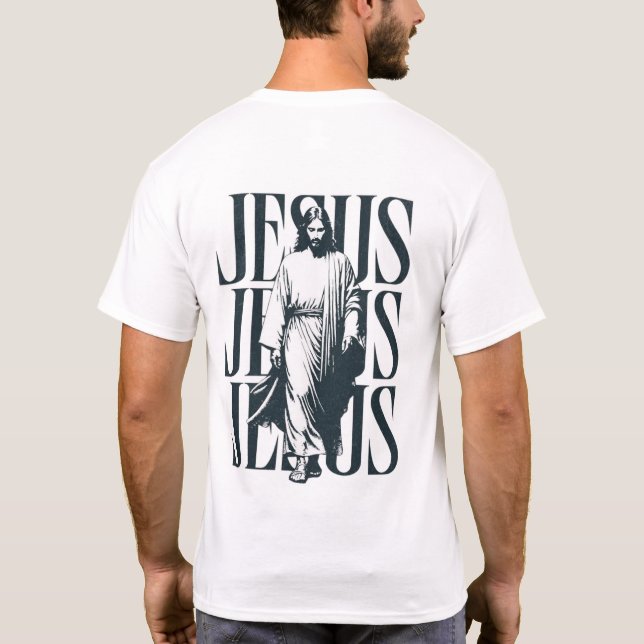 Camiseta Jesucristo caminando (Reverso)