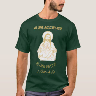 Camiseta Jesucristo con el dicho Nosotros te amamos a Jesuc