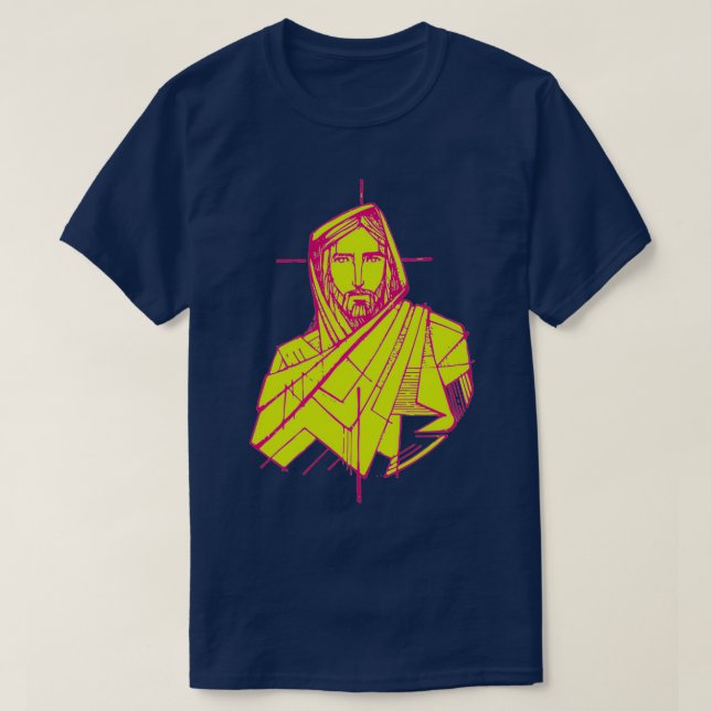 Camiseta Jesucristo cruza la religión crucifijo (Diseño del anverso)