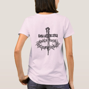 Camiseta Jesucristo cruza las uñas corona de ánimos