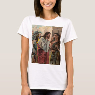 Camiseta Jesucristo curando al hombre ciego