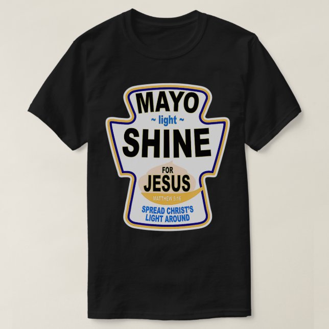 Camiseta Jesucristo de la luz maya cristiana (Diseño del anverso)