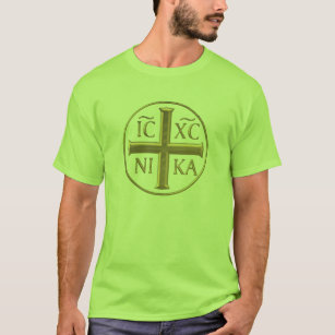 Camiseta Jesucristo del "3-D" dorado: conquistadores