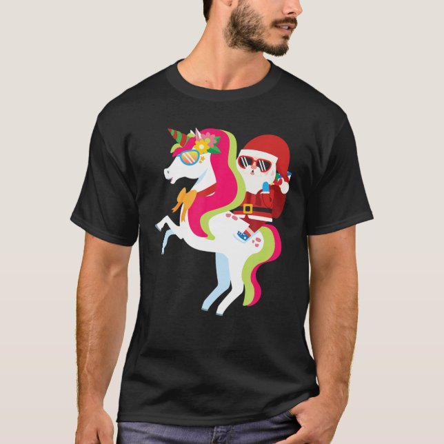 Camiseta Jesucristo, el gracioso Chica de invierno de Santa (Anverso)