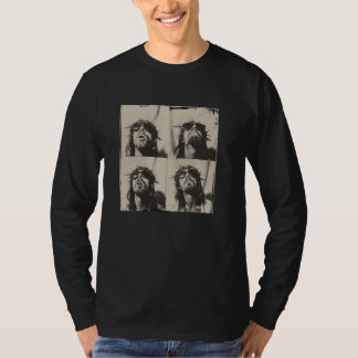 Camiseta Jesucristo en el estilo de máquina de fotos vintag