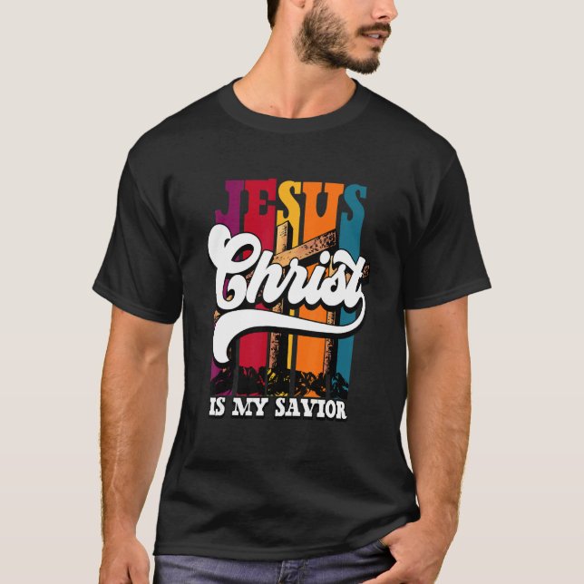 Camiseta Jesucristo es mi salvador cristiano 1 (Anverso)