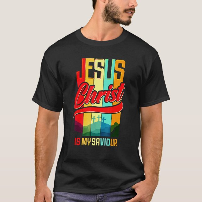 Camiseta Jesucristo es mi salvador Cristo salvó mi vida dic (Anverso)