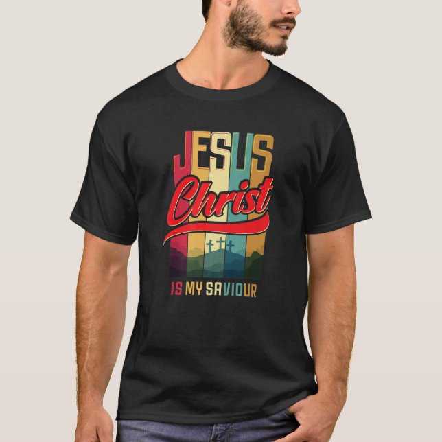 Camiseta Jesucristo Es Mi Salvador Para Las Mujeres Cristia (Anverso)