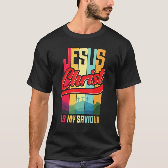 Camiseta Jesucristo Es Mi Salvador Para Las Mujeres Cristia (Anverso)