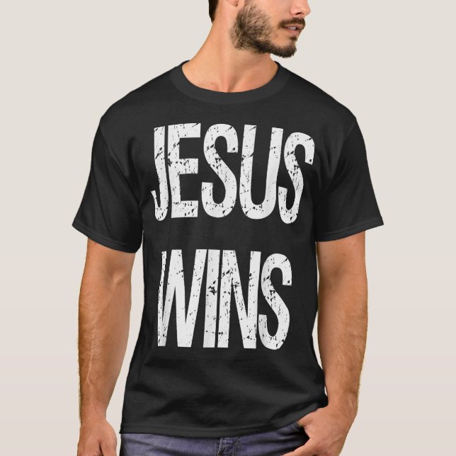 Camiseta Jesucristo gana la Novedad de regalo del Pastor Cr (Anverso)