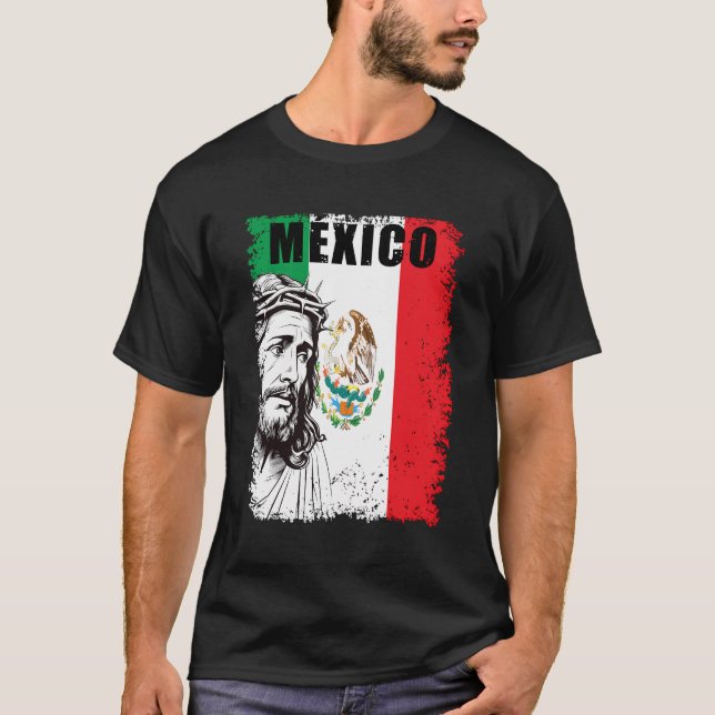 Camiseta Jesucristo México Católico (Anverso)