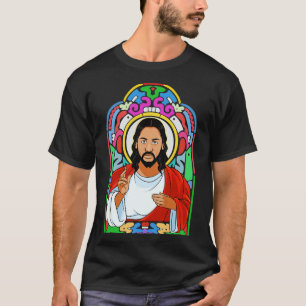 Camiseta Jesucristo negro nuestro Señor y Salvador alabando