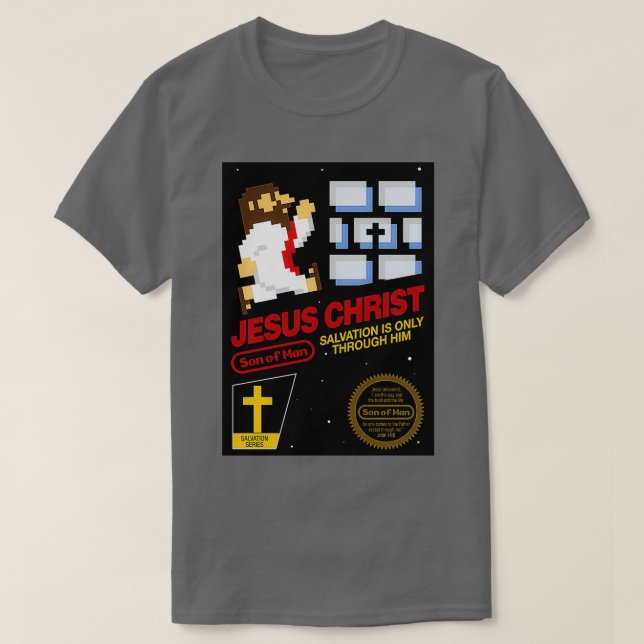 Camiseta Jesucristo NES 8bit (Diseño del anverso)
