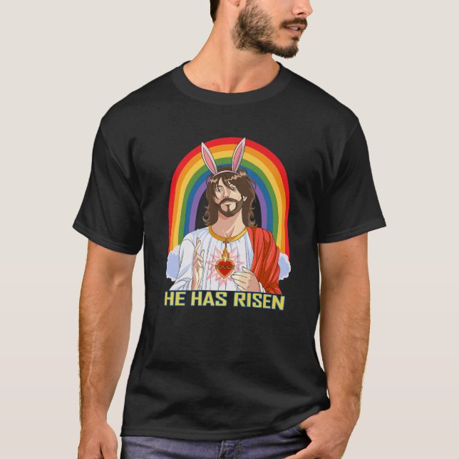 Camiseta Jesucristo Pascua Silly Rabbit Funny Religious C (Anverso)