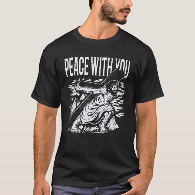 Camiseta Jesucristo Paz contigo (Anverso)