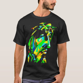Camiseta Jesucristo Pop Art Jesus Christ Face Catholic Icon