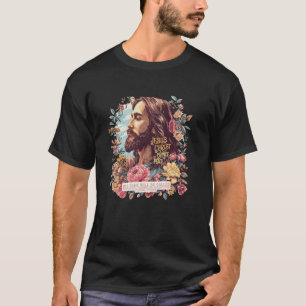 Camiseta Jesucristo Príncipe De Paz Flores Dios Cristiano