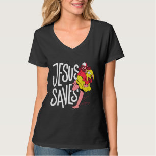 Camiseta Jesucristo protege a la cruz cristiana de la Bibli