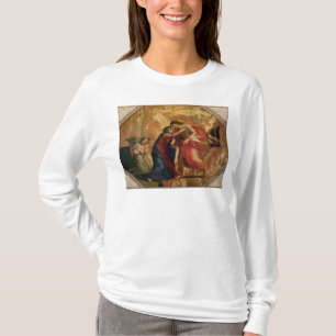 Camiseta Jesucristo que recibe a la Virgen en cielo