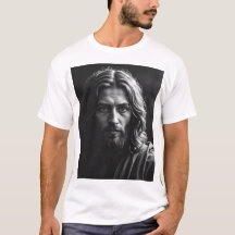Jesucristo - Retrato artesanal de carbón vegetal