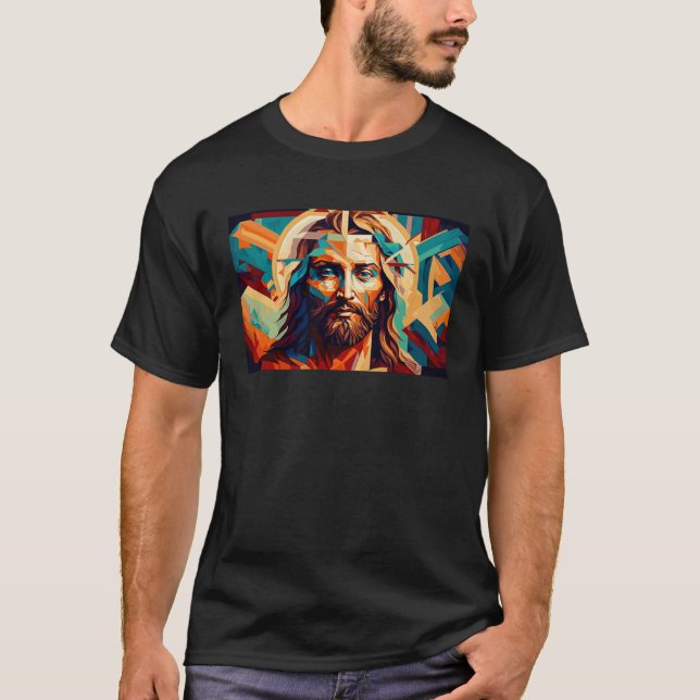 Camiseta Jesucristo Retrato Señor Cristianismo Cristo (Anverso)