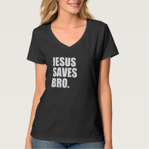 Camiseta Jesucristo salva al hermano cristianismo Cristo