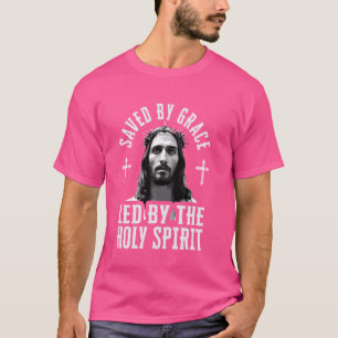 Camiseta Jesucristo Salve Por Gracia Liderada Por El Espíri