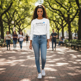 Camiseta Jesucristo siguiendo la fe de la Biblia las mujere