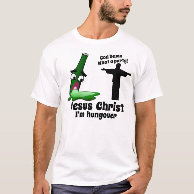 Camiseta Jesucristo soy Hungover (Anverso)