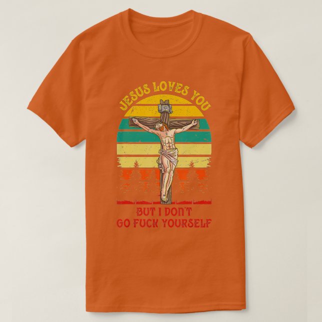 Camiseta Jesucristo te ama, pero no me gusta el Retiro Vint (Diseño del anverso)