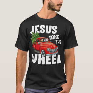 Camiseta Jesucristo Toma El Volante Camioneta Roja Navidad 