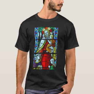 Camiseta Jesucristo Ventana de Cristal Mantenida Iglesia de