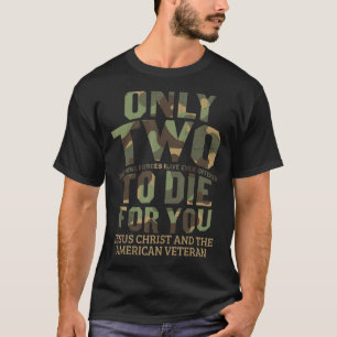 Camiseta Jesucristo Veterano Combate Cristiano Americano