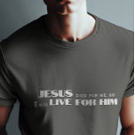 Camiseta Jesús<br><div class="desc">Camiseta cristiana simple y elegante en caligrafía mixta y tipografía minimalista. Este diseño moderno y moderno es la declaración perfecta de regalo y moda. #cristiano #religión #Escrituras #fe #Bible #jesus</div>