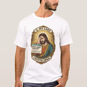 Camiseta Jesús Agregó Spam Crypto Grupo Chat Molestia Humor