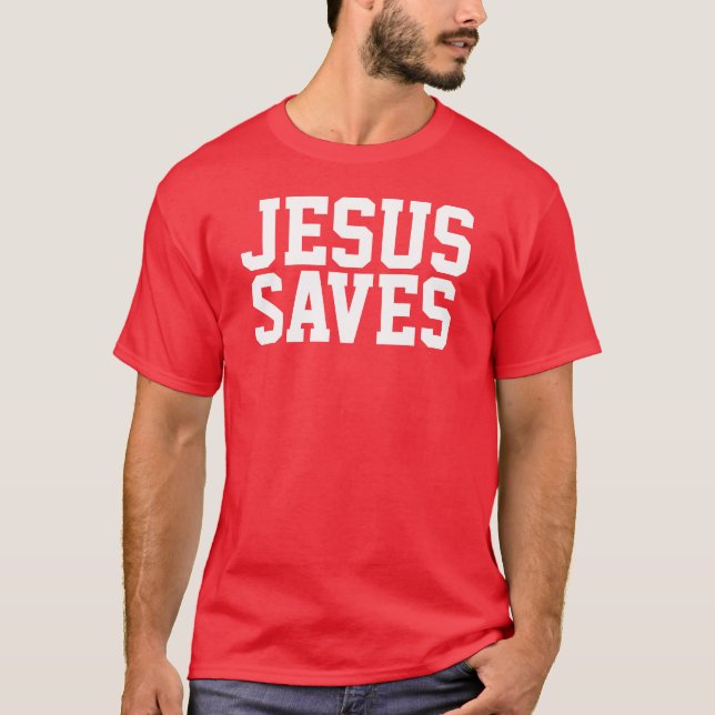 Camiseta Jesús ahorra (Anverso)