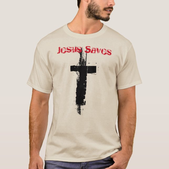 Camiseta Jesús ahorra (Anverso)