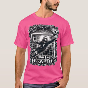 Camiseta Jesús Ahorra Al Guardián. Fútbol Cute Jesus