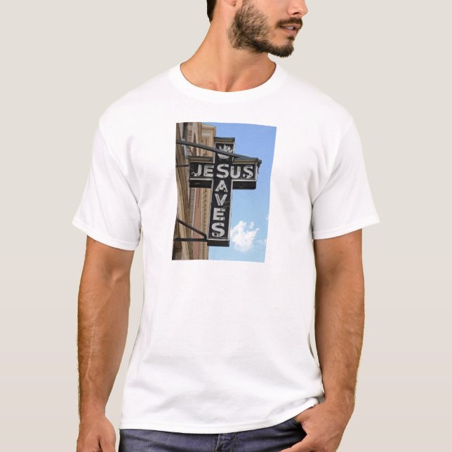 Camiseta Jesús ahorra el Rótulo (Anverso)