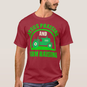 Camiseta Jesús alabando el terror agrícola y el amor por la