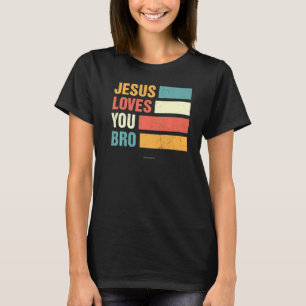 Camiseta Jesús ama a la Biblia Cristiana Bro Verse Religios