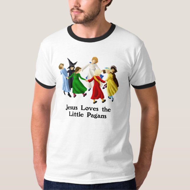 Camiseta Jesús ama a los pequeños Pagans (Anverso)