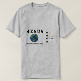 Camiseta Jesús ama al mundo de los niños